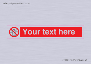 Custom No Lab Coats Sign